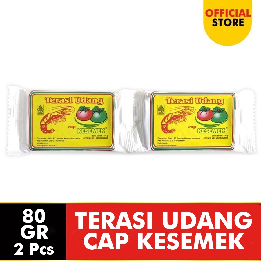 

TERASI UDANG 100% UDANG ASLI CAP KESEMEK 80 GR - @2 PCS