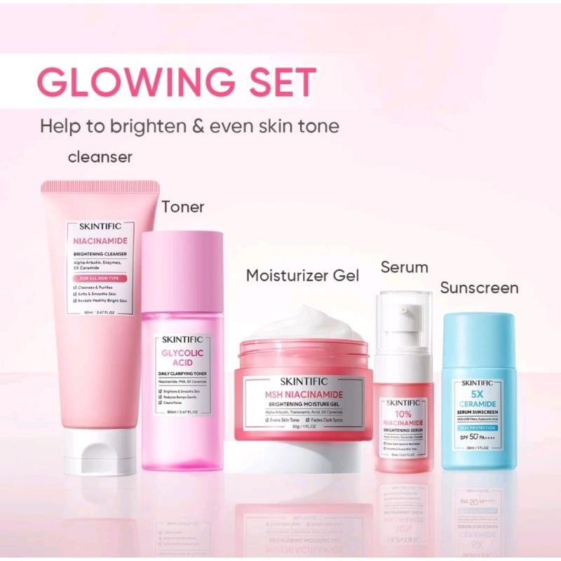 SKINTIFIC GLOWING SET (3SET)