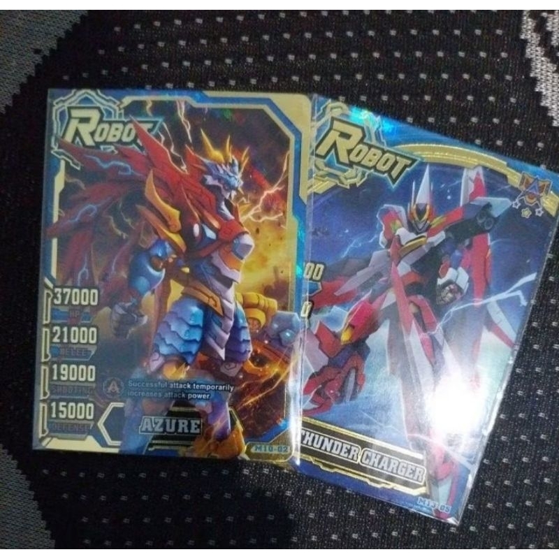 Kartu Hero of Robots Azure & Thundercharger Gold Bundle