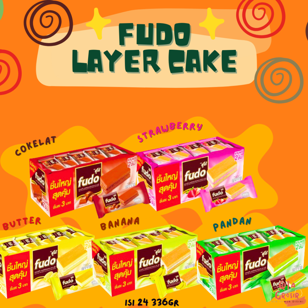 

FUDO LAYER CAKE WITH CREAM ISI 24PCS 336GR