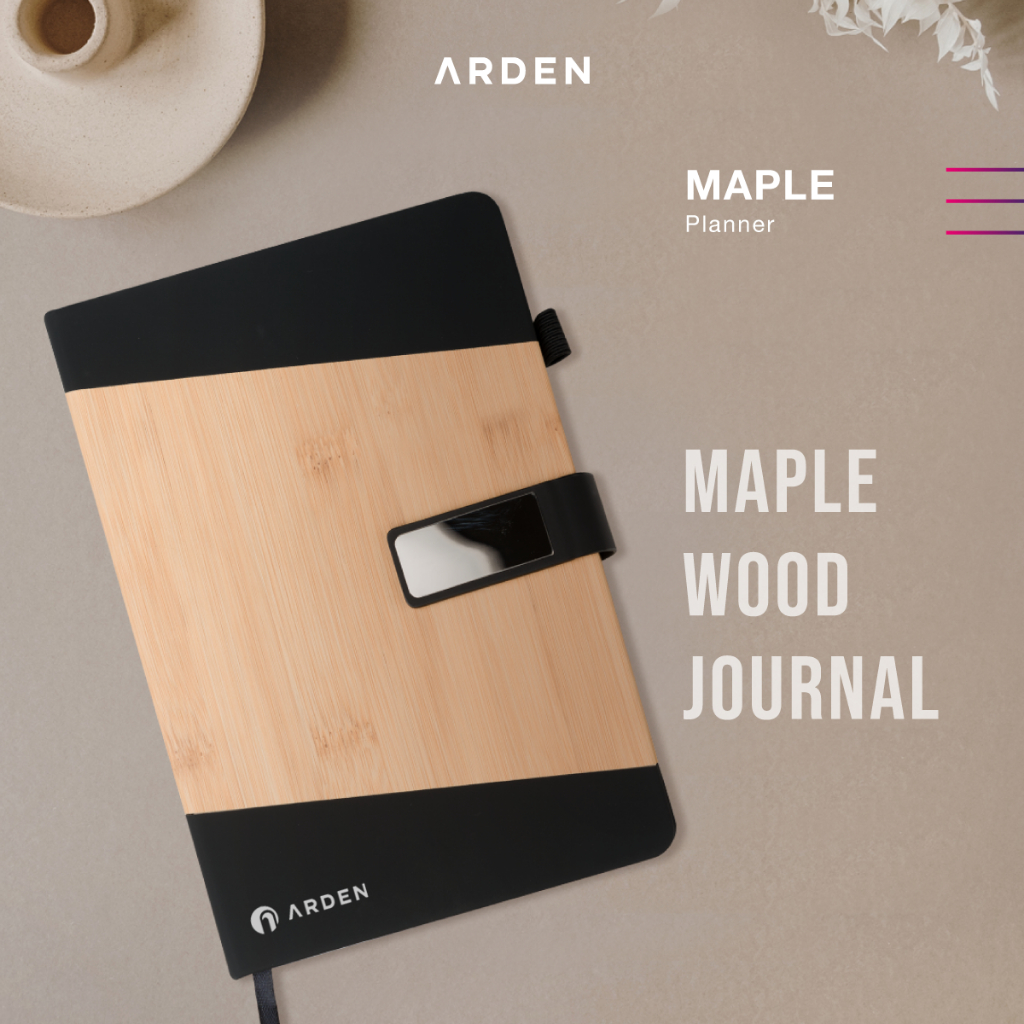 

ARDEN Planner Maple - Buku Agenda Jurnal Planner Premium Cover Kayu