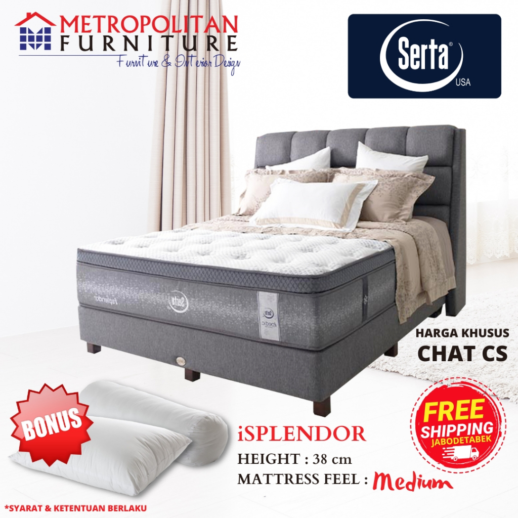 Springbed SERTA iSplendor FULL SET Kasur Spring bed Matras