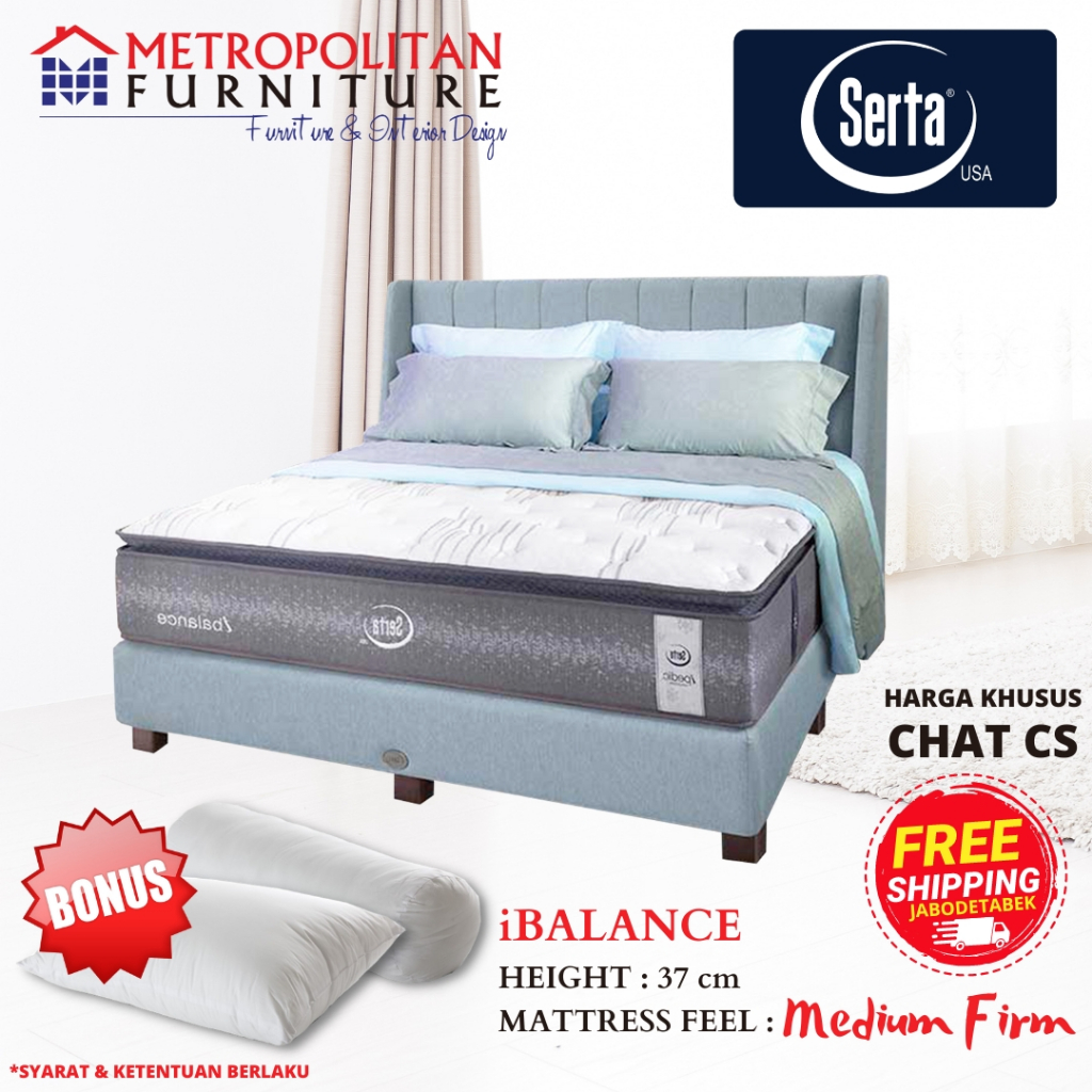 Springbed SERTA iBalance FULL SET Kasur Spring bed Matras