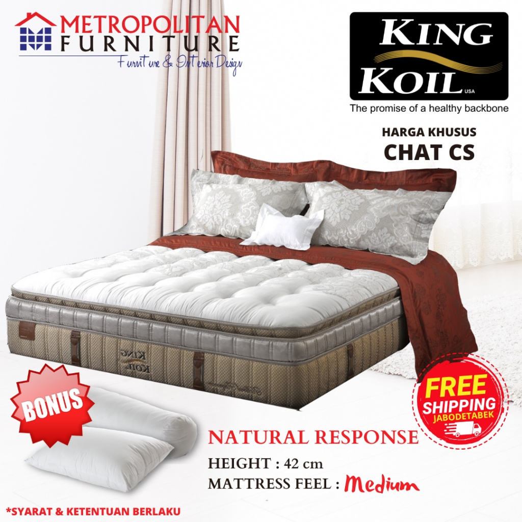 Kasur Springbed King Koil Natural Response / Spring bed matras