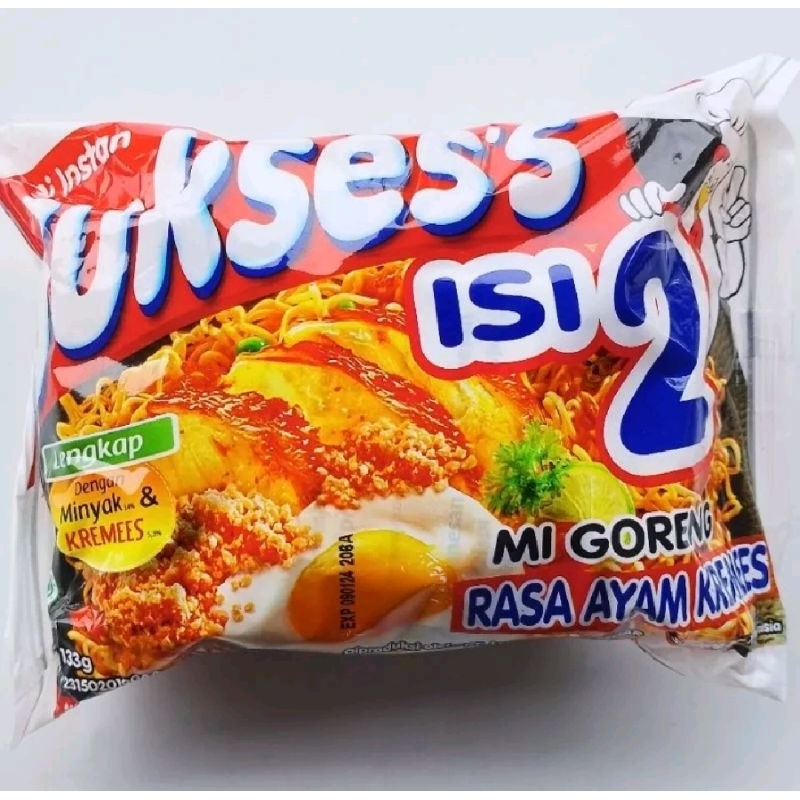 

Sukses's isi 2 Mi goreng rasa ayam kremes