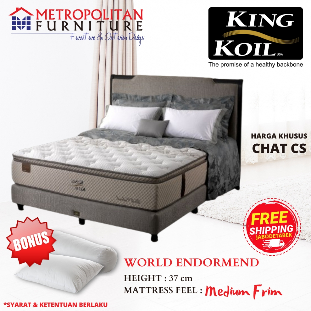Kasur Springbed King Koil World Endorsed Spring bed Matras