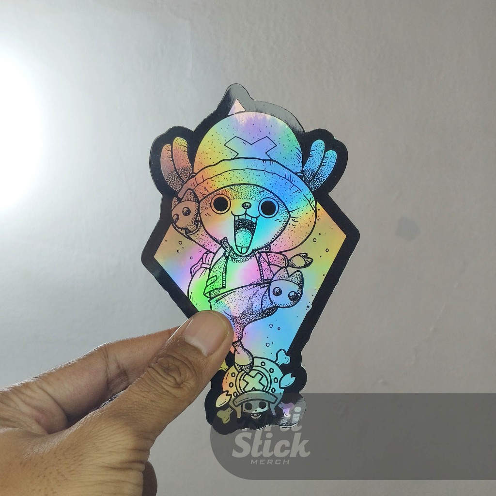 

ONE PIECE HOLOGRAM STICKER 04 | Hologram Sticker Laminasi anti air | ArtiStick Merch