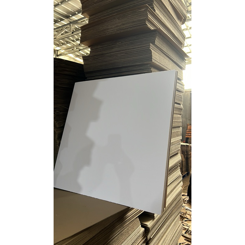 

75x73 cm white kraft lembaran karton putih kardus dus kemasan layer packaging packing