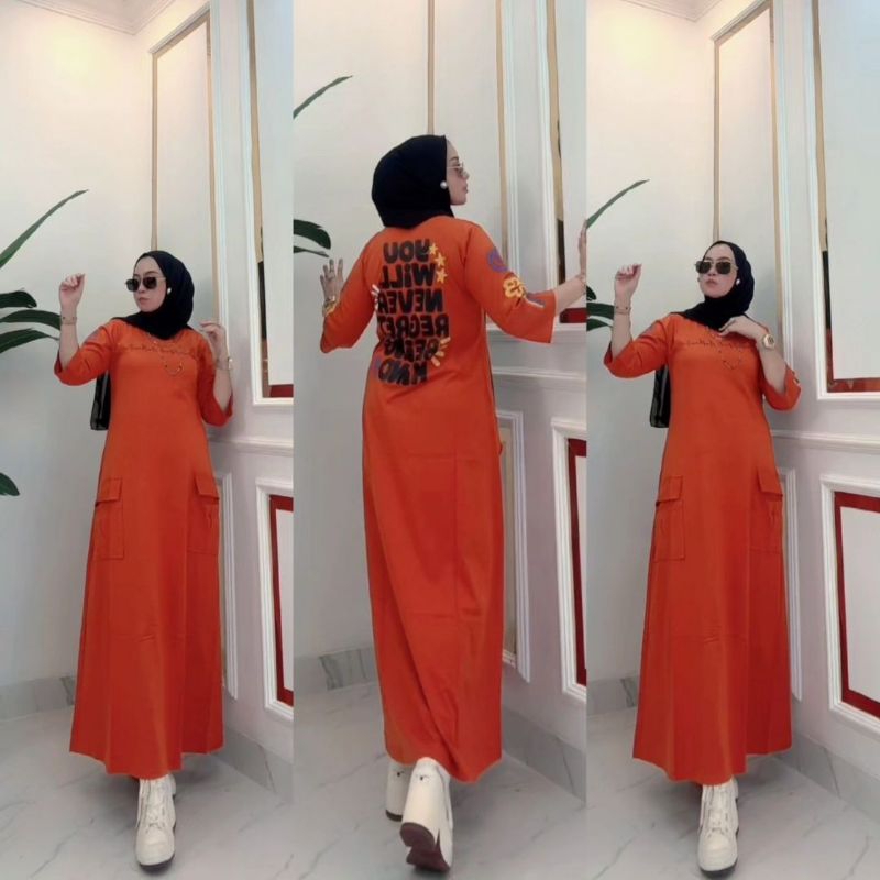 Gamis nabil cargo/gamis kaos cargo/dres kaos/gamis nabil