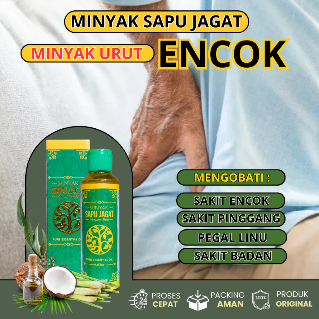 Minyak Sapu Jagat - Obat Encok Nyeri Pinggang Minyak Urut Sakit Badan Pinggang Panas Syaraf Kejepit 