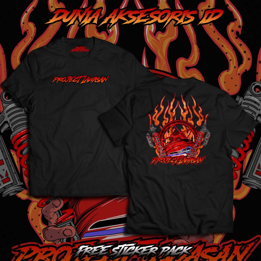 Kaos Racing Pria Project Lawasan Kaos Racing Herex Honda CB GL