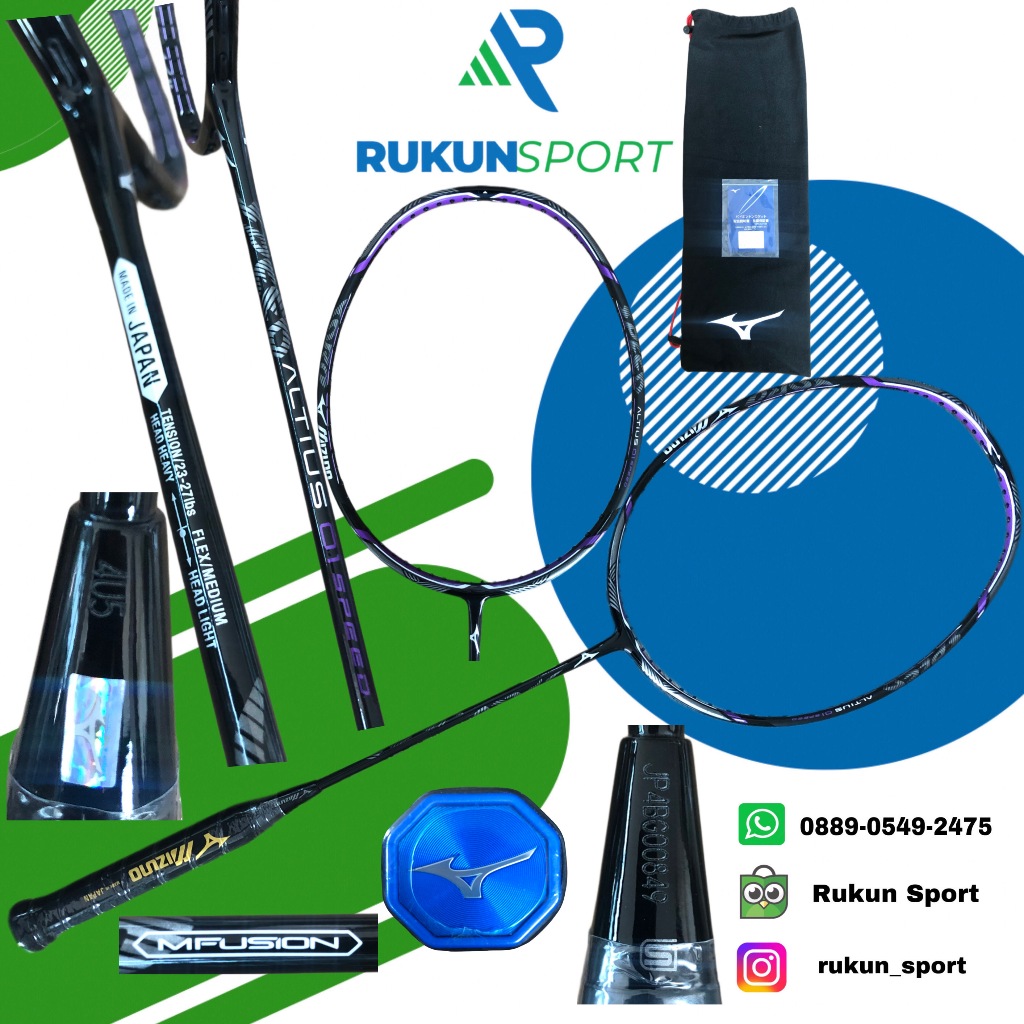 Raket Badminton MIZUNO ALTIUS 01 SPEED (Black Limited Edition)