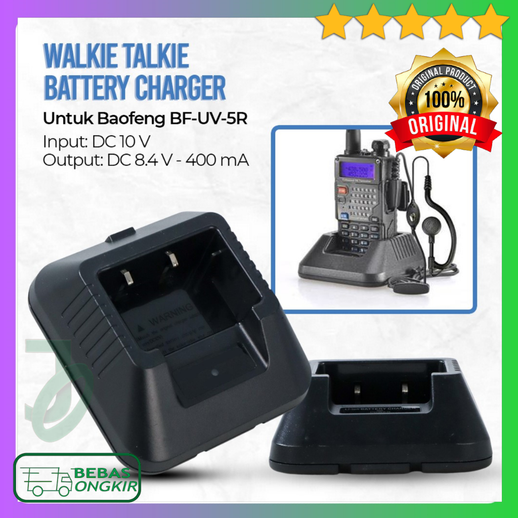 Charger HT Walkie Talkie Baofeng UV5R Taffware