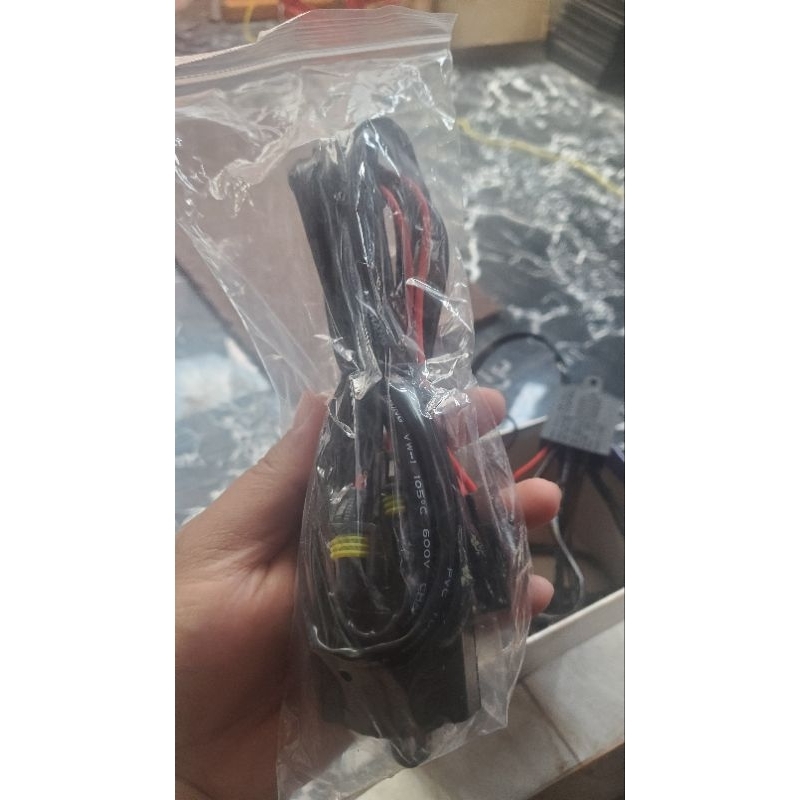 Relay 2 Lampu + Demon Eyes warna Ice Blue