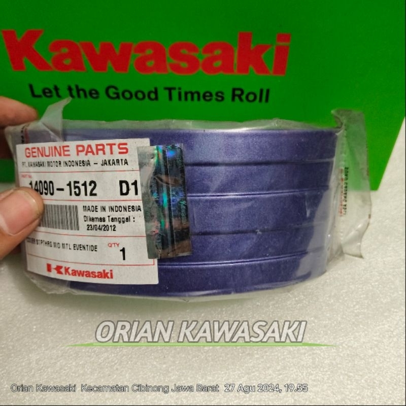 Cover U cover body tengah kawasaki kaze r warna ungu original