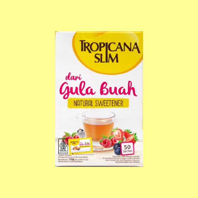 

Tropicana Slim Natural Sweetener dari Gula Buah 50 sachet