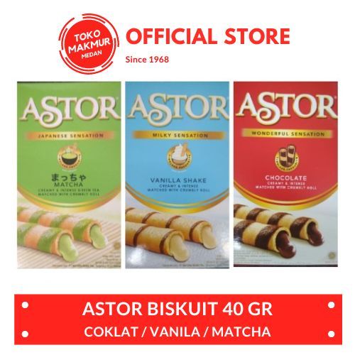 

ASTOR WAFER COKLAT / VANILLA / MATCHA 40 GR