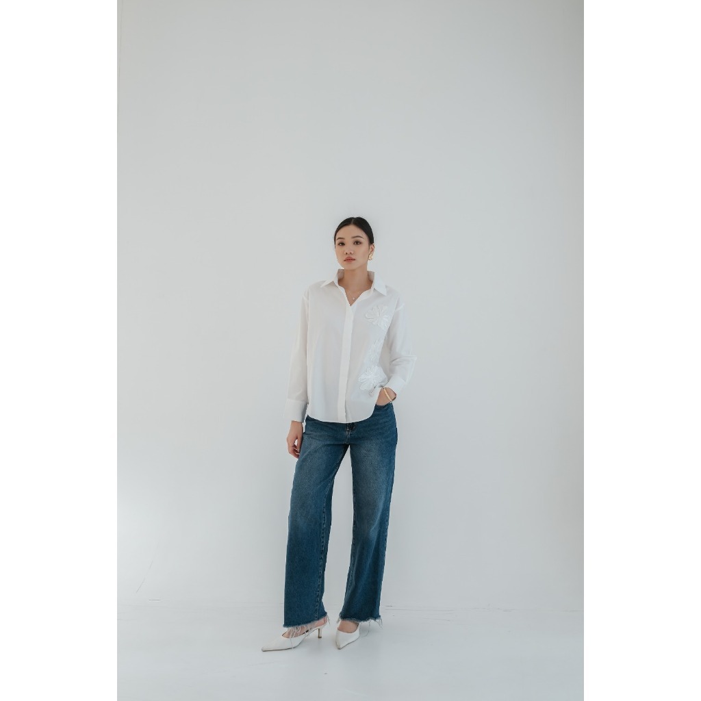 Seminggu.rtw - Hanaya Embroidery Shirt ( SAMPLE SALE )