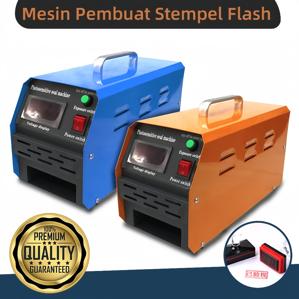 

Mesin Pembuat Stempel Flash Fotosensitif 3 lampu (Warna Acak) /STAMP MAKER MACHINE