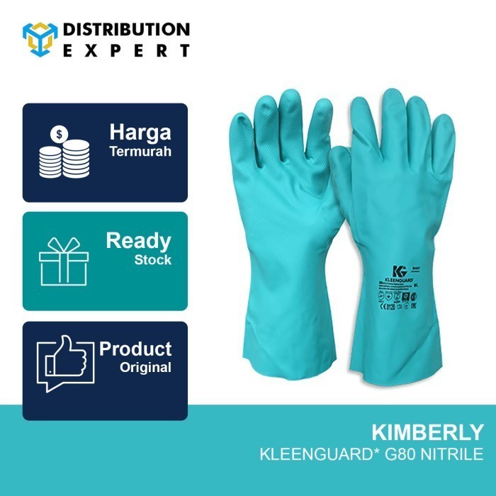 KLEENGUARD* G80 Nitrile 94446 Gloves Size 8, Satuan Case