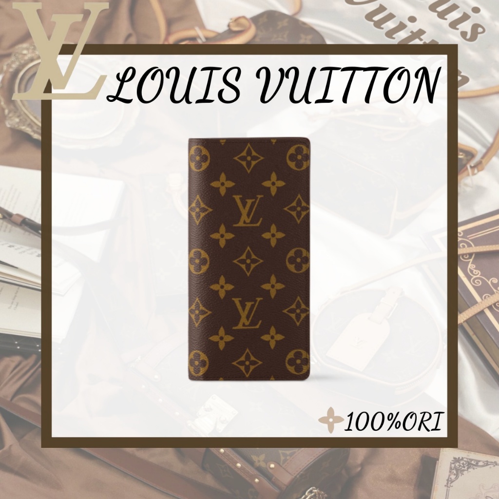 【100%Ori】LV Louis Vuitton Brazza Dompet pria panjang/dompet pria/dompet LV