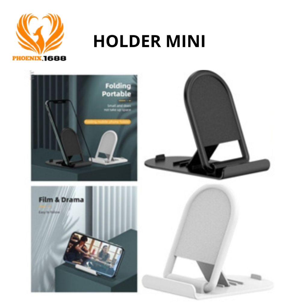 PH  HOLDER HP MINI LIPAT IMPORT MULTIFUNGSI / HOLDER STAND DUDUKAN HP MINI LIPAT