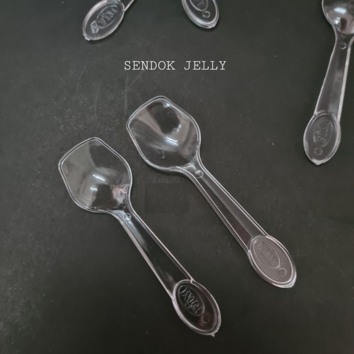 Sendok Jelly Kecil Bening Plastik