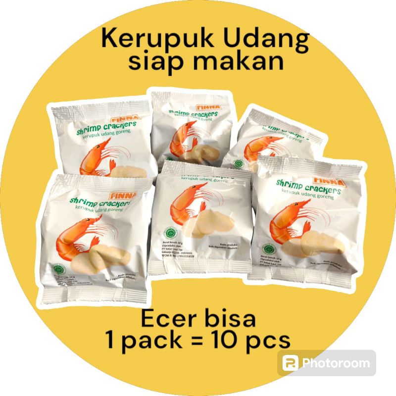 

[10pcs] Kerupuk Udang Finna Siap Makan Isi 10pcs