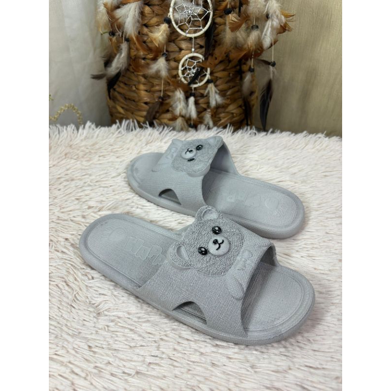 Sandal Slop Bear Timbul - Sandal Rumah Wanita - Sandal Slop Cewek Jelly Import