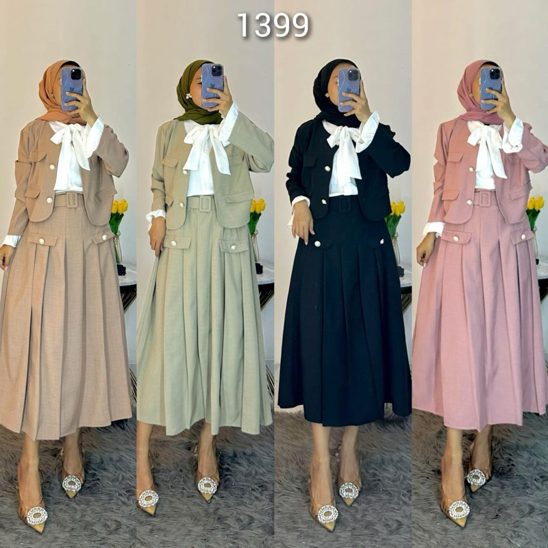 one set blazer dan rok