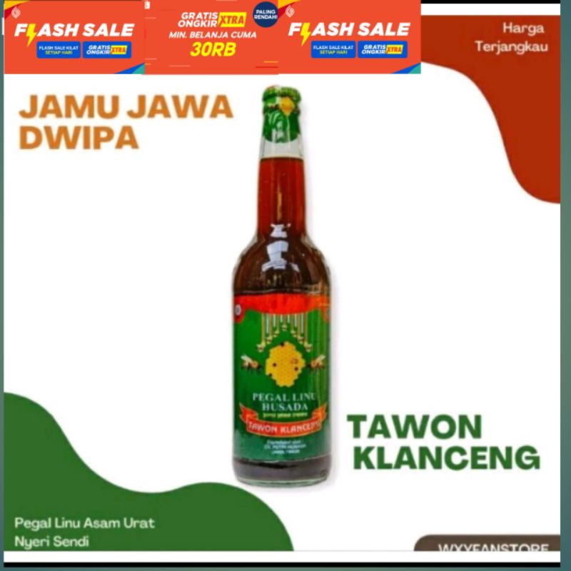 

Jamu Tawon Klanceng Tradisional 100% Original BOTOL KACA