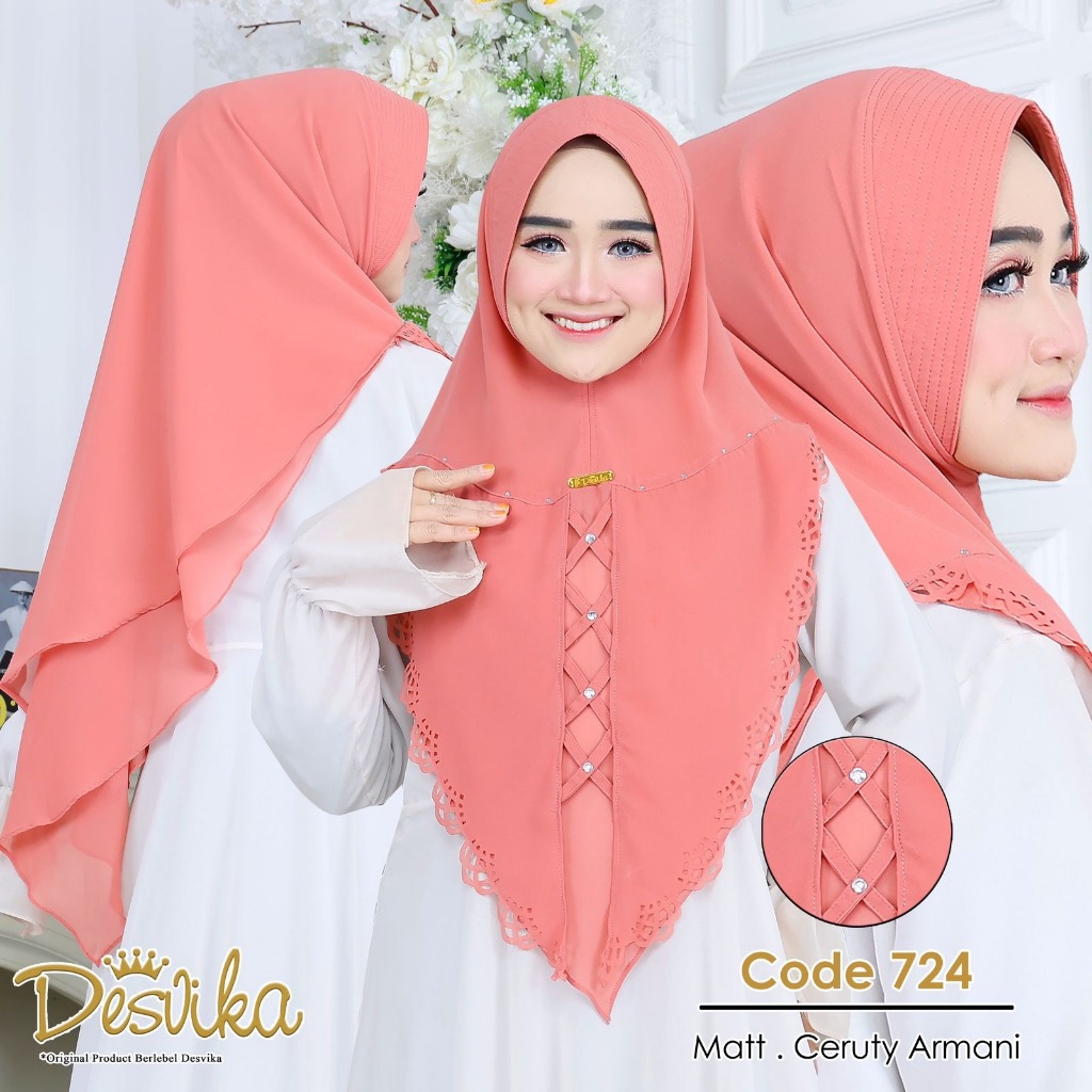 Hijab instan Desvika dc 724 original Desvika