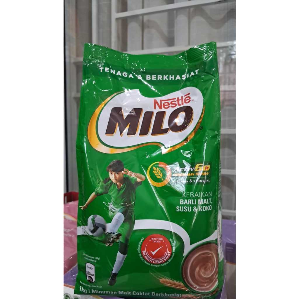 

MILO ACTIV GO Bubuk Malt Coklat Original Malaysia 1 kg