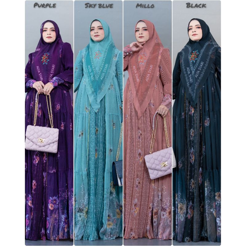 BISA COD (BAHIYYA  SERIES BY ALYA SYARI ORI PREMIUM GAMIS ALYA SYARI TERBARU