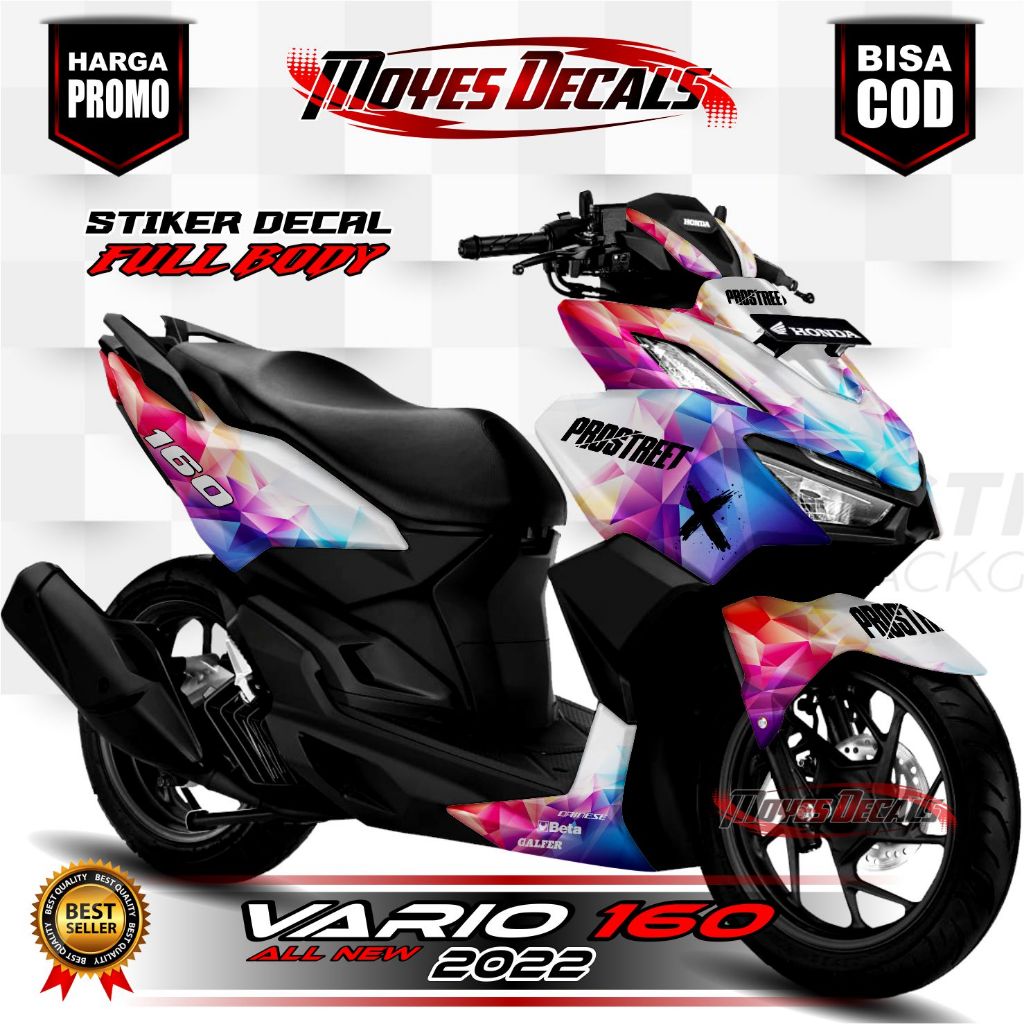 Decal Motor Vario 160 - Stiker Motor Vario 160 Fullbody Premium - Variasi Motor Honda Vario 160 2022