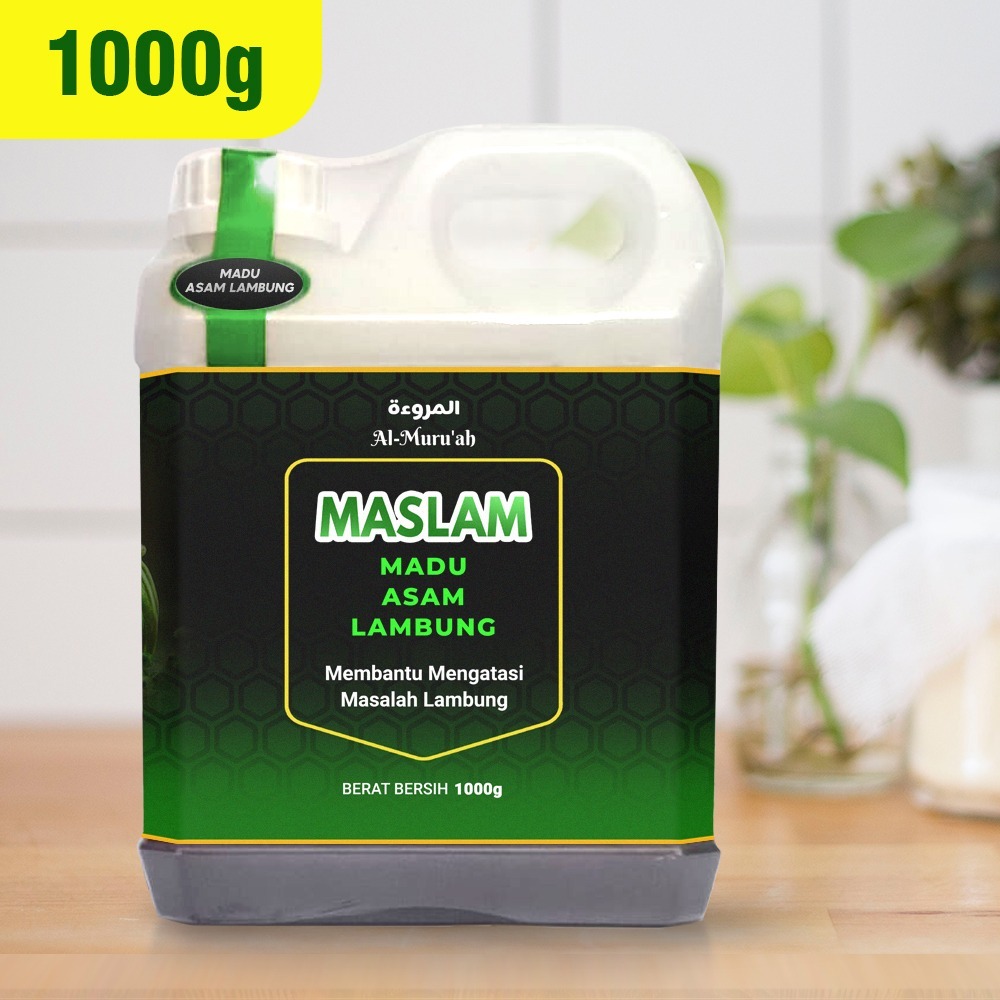 

ALMURUAH Madu MASLAM Madu Asam Lambung / Madu Herbal hijau / Madu Hijau Nett 1kg ( solusi lambung akut dan herbal anti kanker)