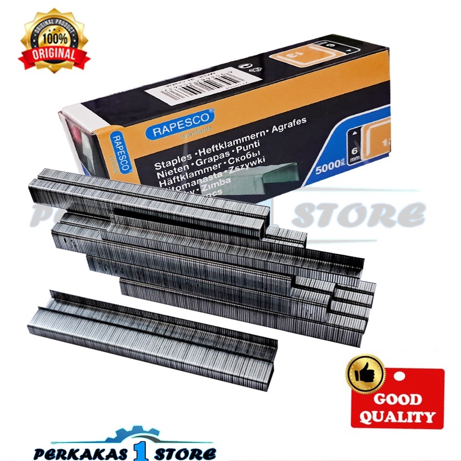 

KUALITAS TERBAIK RAPESCO Isi Staples 136 Stapler 6mm Isi Stapler R23 RAPIDE VT126