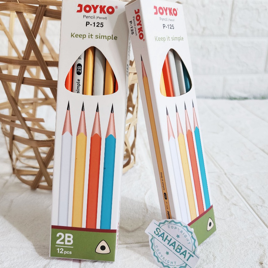 

SIAP KIRIM GAN PENSIL PENCIL 2B P125 1BOX ISI 12PCS PENSIL TRIGULAR GRIP WARNA PASTEL