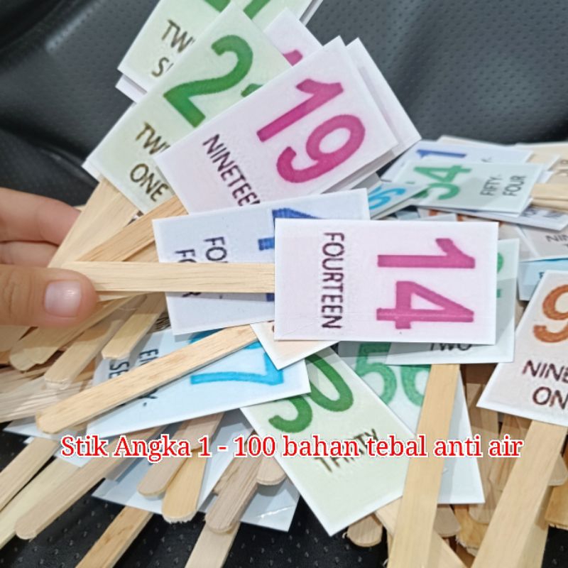 Stik belajar angka 1 - 100