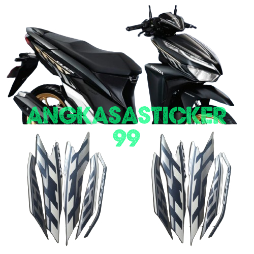 sticker striping body motor honda vario click 150 2020 biru-doff