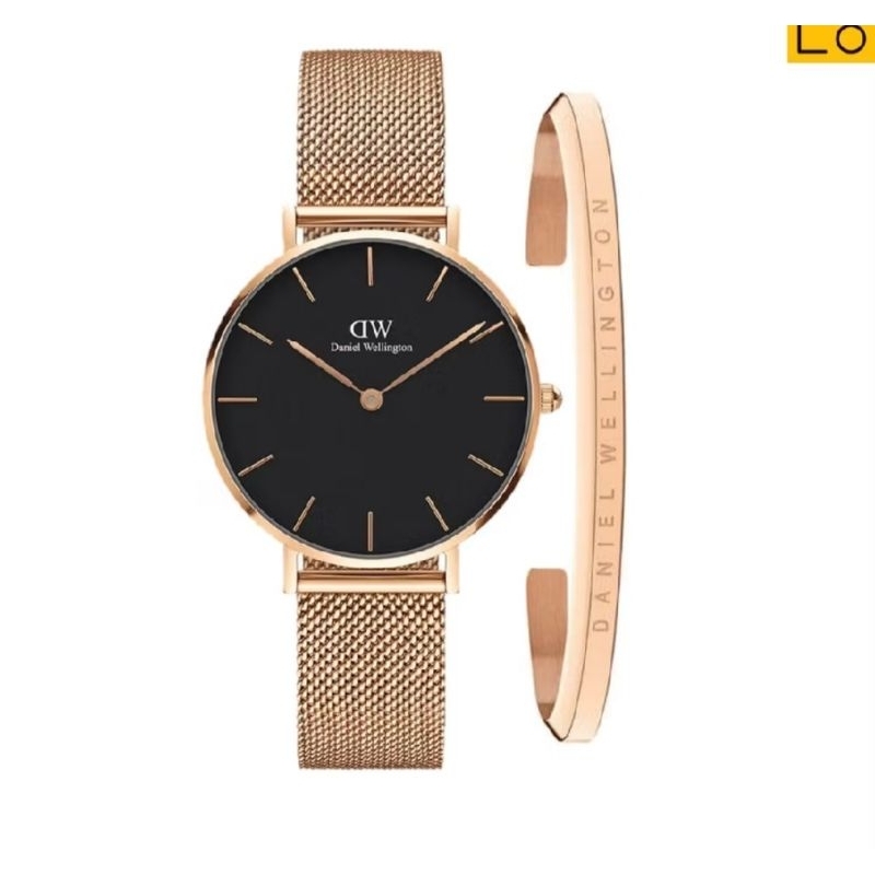JAM TANGAN WANITA DANIEL WELLINGTON PETITE FREE GELANG ORIGINAL GARANSI 1 TAHUN KELENGKAPAN FULLSET
