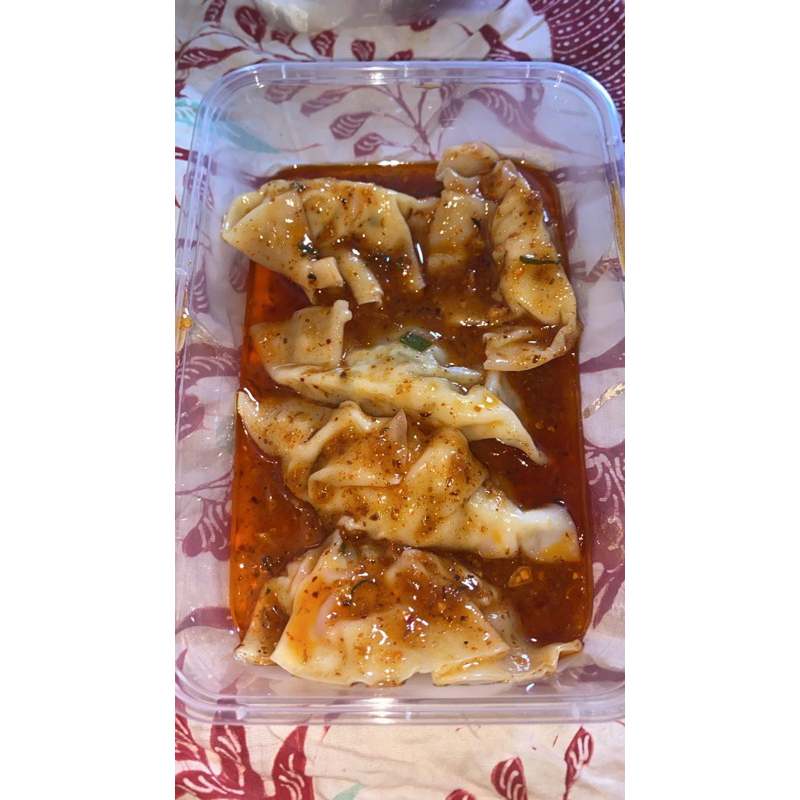 

wonton nyemek pedas isi 5