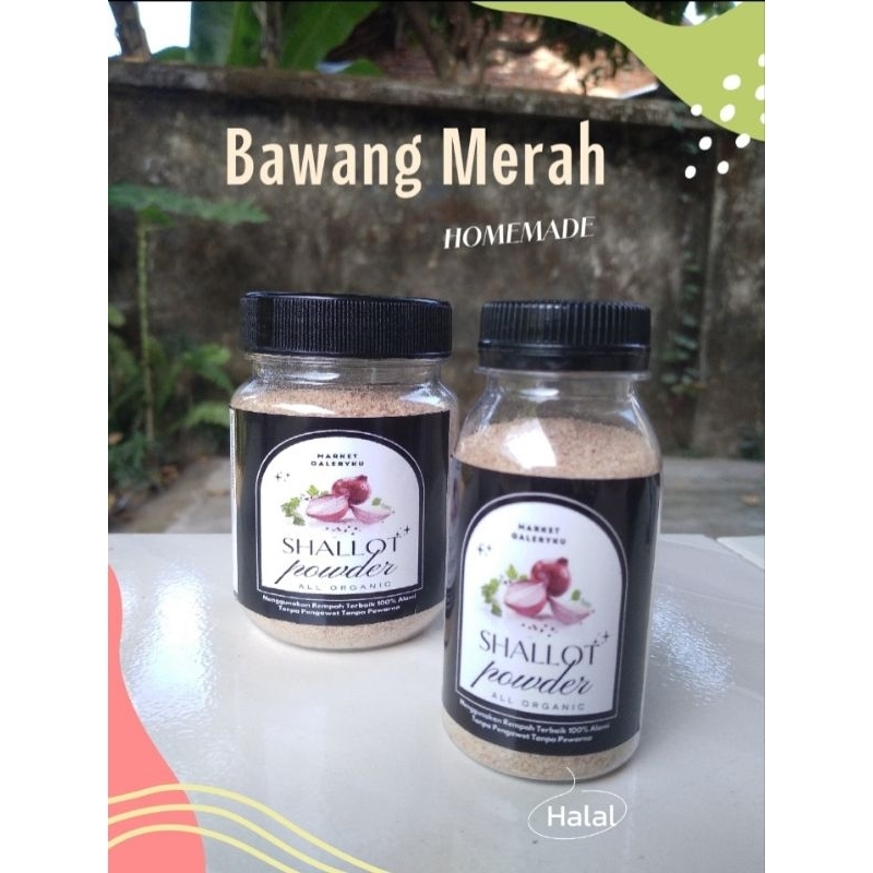 

Bawang Merah Bubuk Bumbu Rempah Dapur Red Onion Shallot Garlic Powder Premium 100% Asli