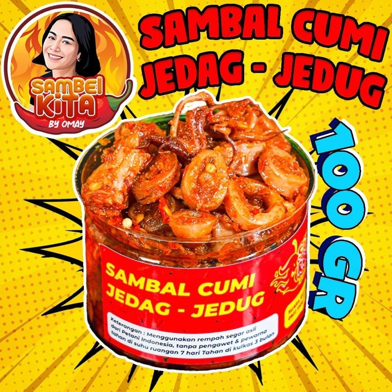 

Sambel Cumi Judag Jedug Extra Pedas 100 gr - Sambelkita By Omay Farida Nurhan Original 100%