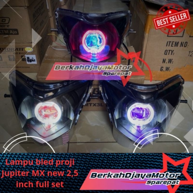 lampu Bled proji Jupiter MX new 2,5 inch full set reflektor
