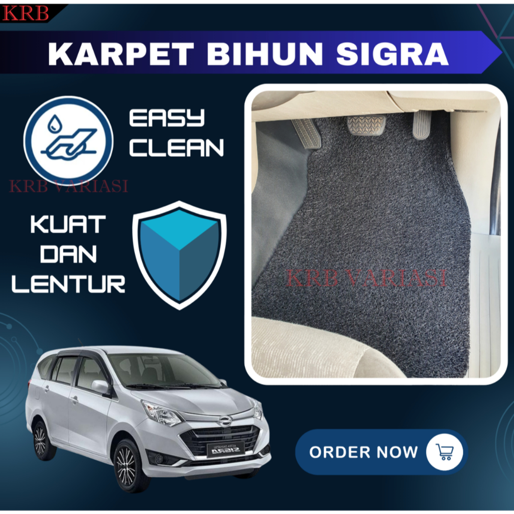 Karpet Lantai Bihun Mobil Daihatsu Sigra Karpet Mie Sigra Karpet Mobil Sigra Fullset Lengkap