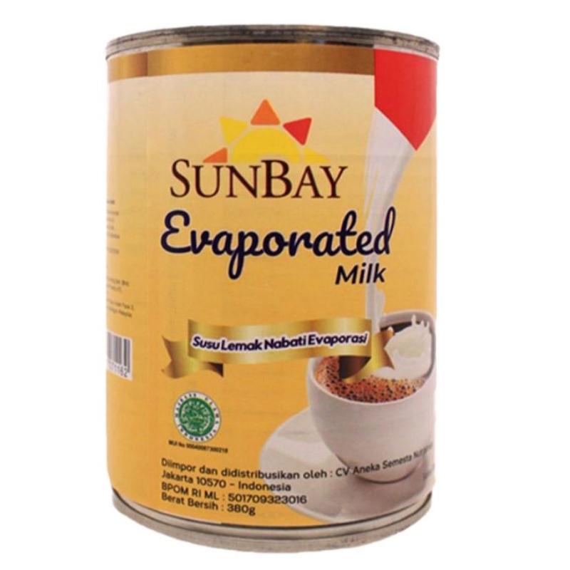 

SunBay Evaporated Milk Kaleng 380 gram susu evaporasi