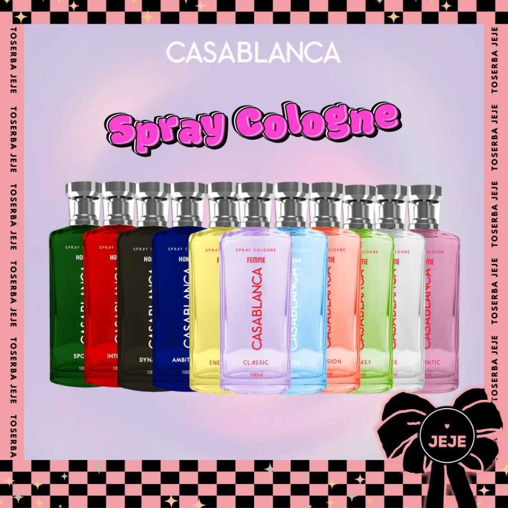 CASABLANCA Spray Cologne Glass 100ml | Parfum Botol Kaca