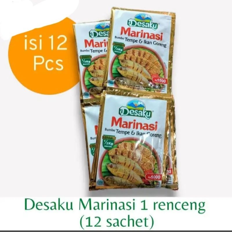 

Desaku Marinasi 1 renceng isi 12 Sachet 15gr Bumbu Tempe Ikan & Ayam Goreng