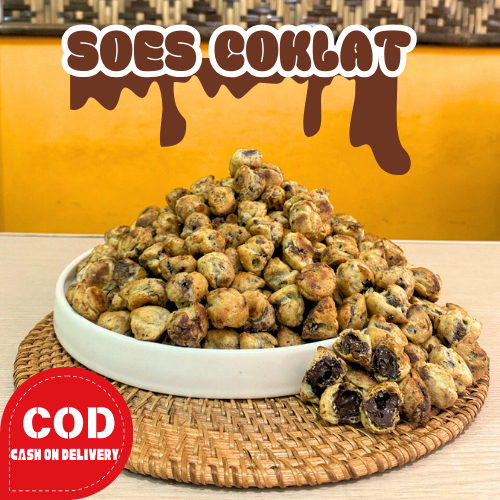 

KUE SOES COKELAT KUE SUS KERING ISI COKLAT LUMER KEMASAN 125gram 250gram 500gram 1kg